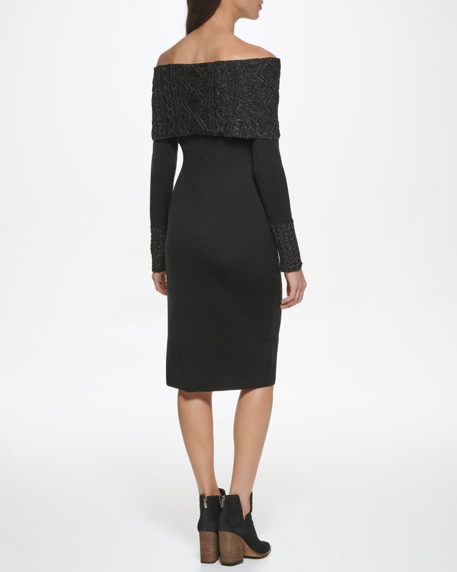 Vince Camuto Abito Spalle Scoperte Elegante Donna