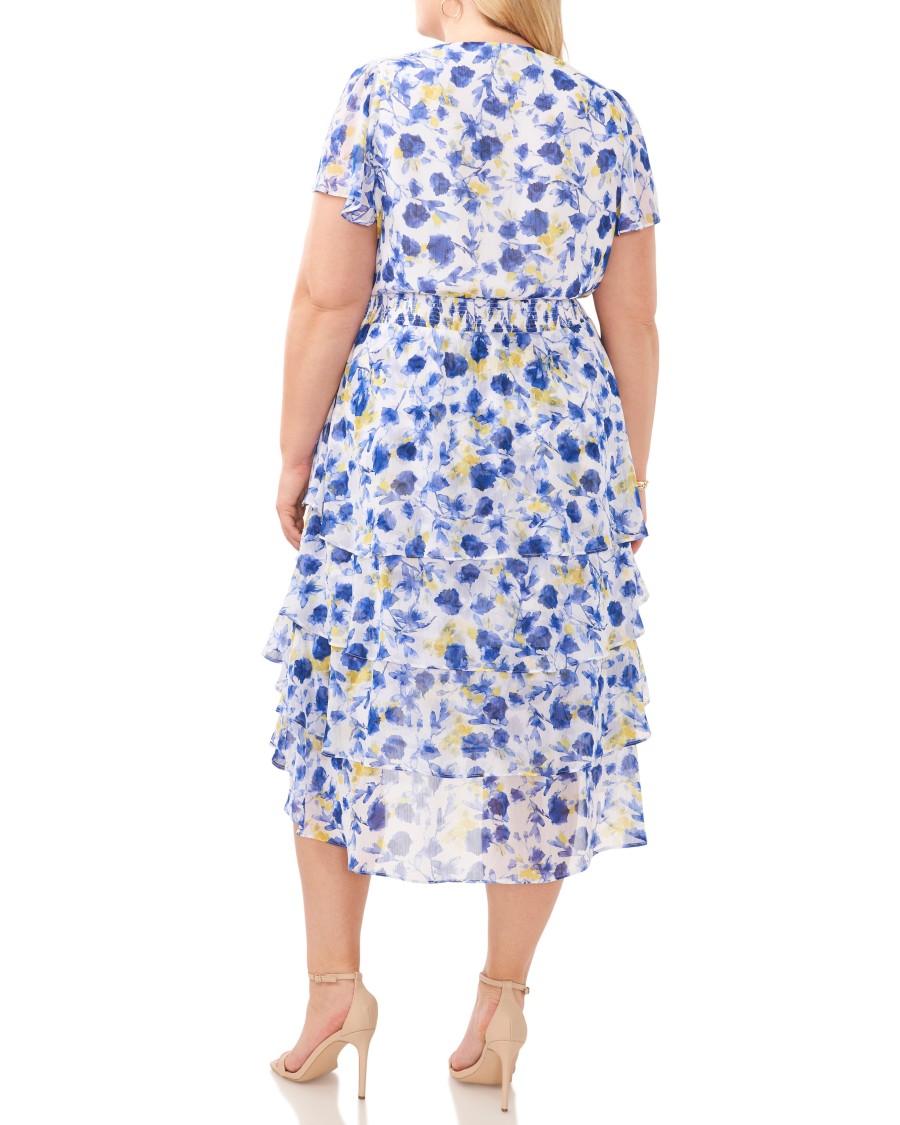 Vince Camuto Dresses abito midi floreale taglie forti