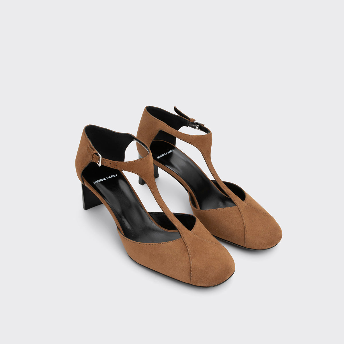Pierre Hardy Sylvia décolleté marrone tacco 55 cinturino T