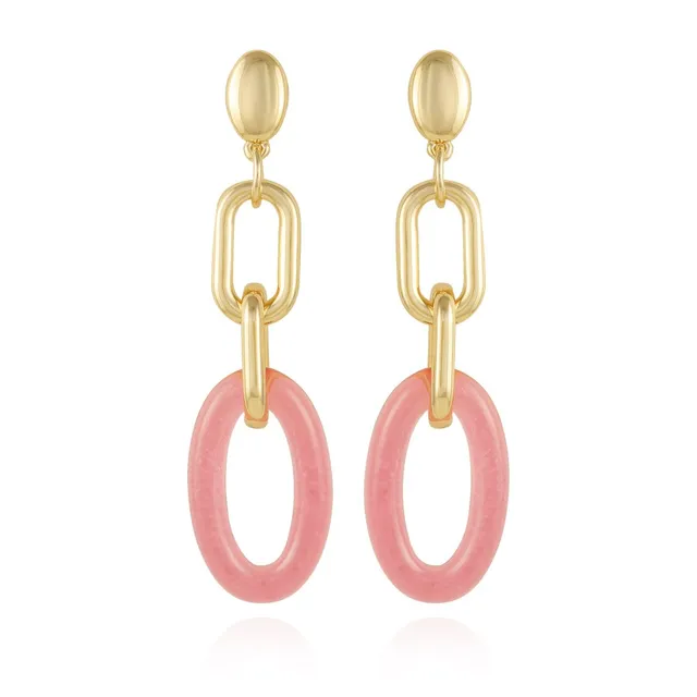 Vince Camuto orecchini pendenti donna oro rosa intrecciati
