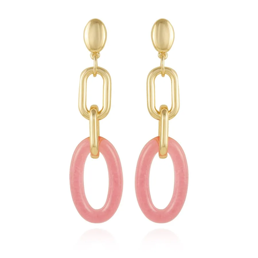 Vince Camuto orecchini pendenti donna oro rosa intrecciati