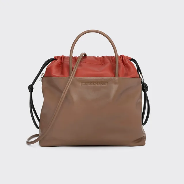 Pierre Hardy Twin Bag borsa tracolla cammello TU pelle