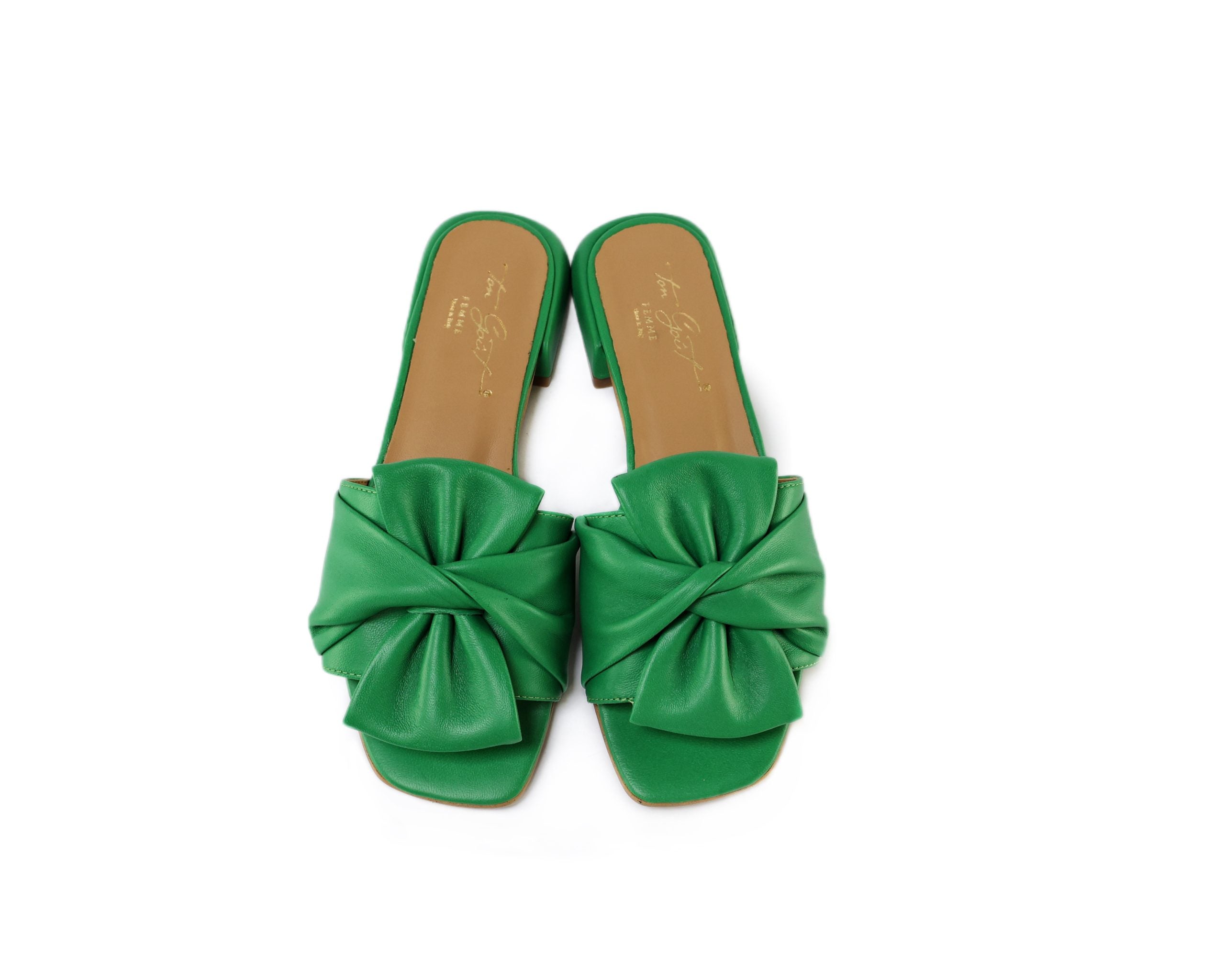 Ton Goût Margherita slipper donna nappa verde 38