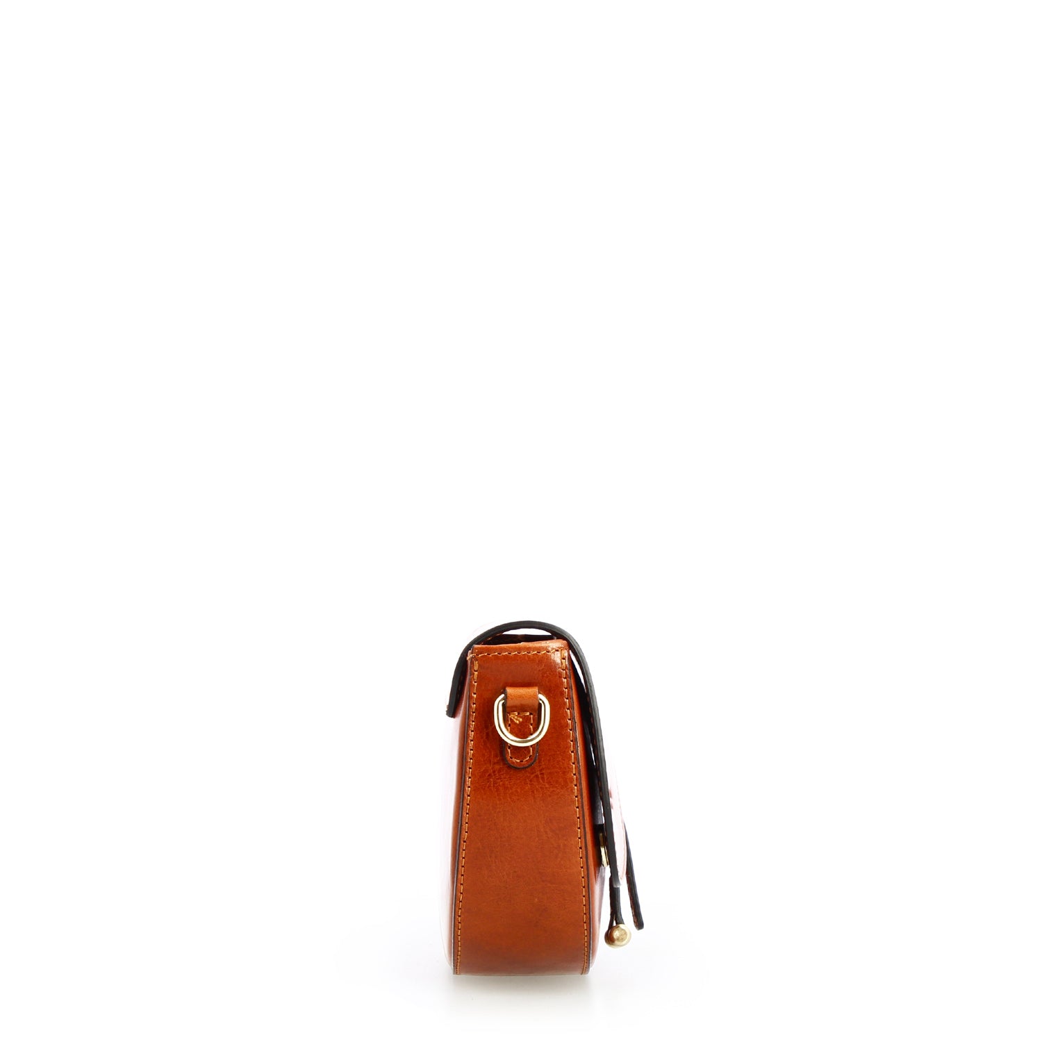 Leonardo Shoes Lena Borsa a Tracolla Marrone Pelle