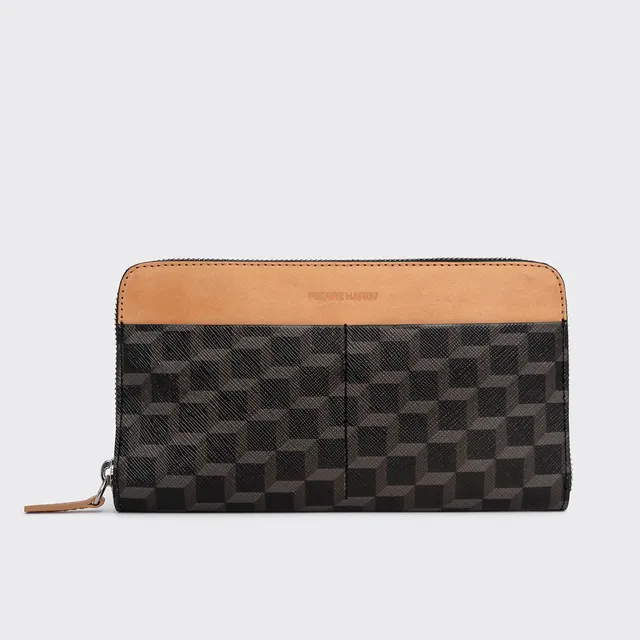 Pierre Hardy Aoyama portafoglio maxi nero zip TU tela
