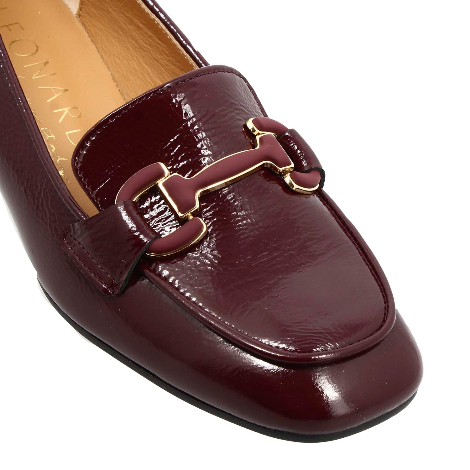 Leonardo Shoes Iris Bolgheri mocassino donna pelle bordeaux