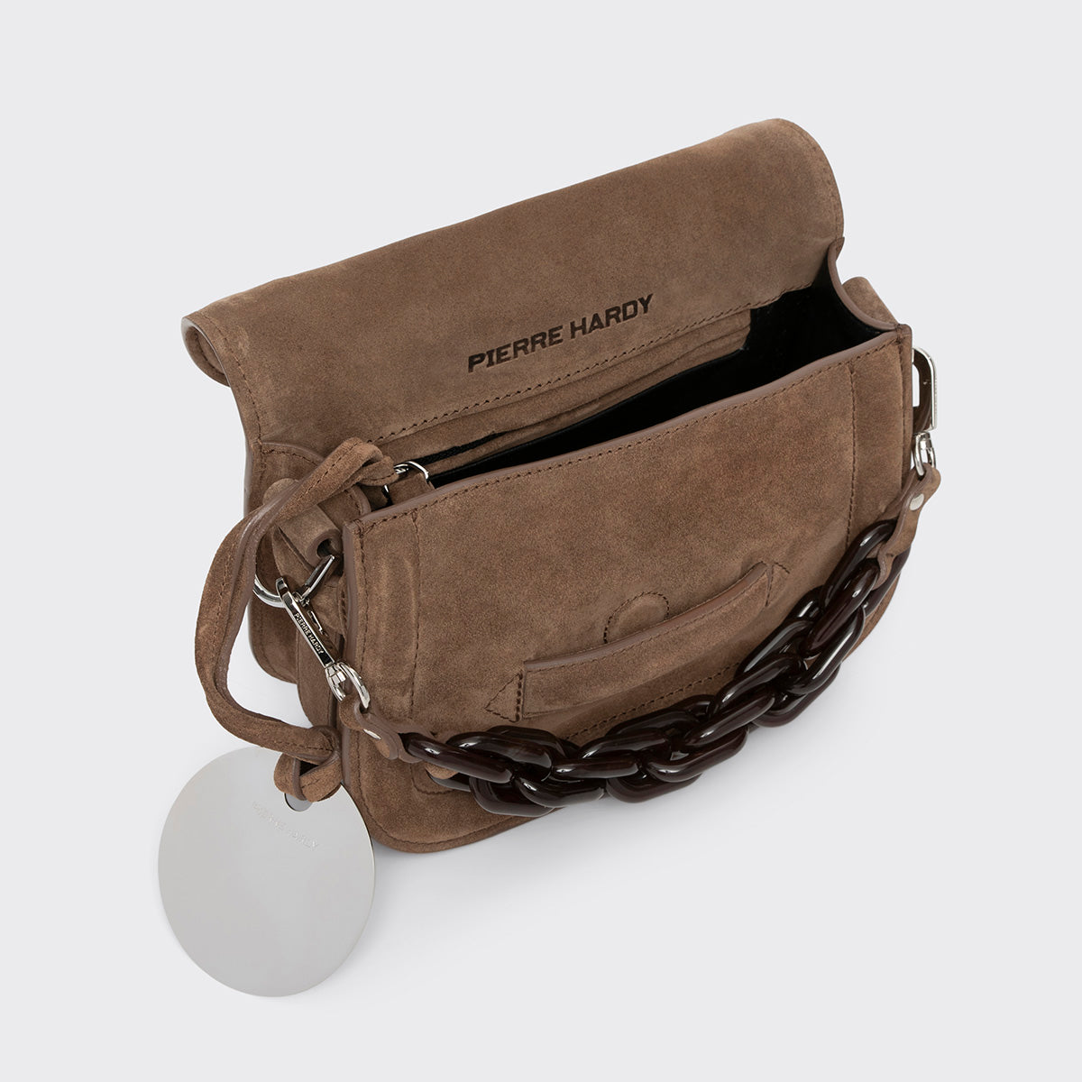 Pierre Hardy Alphaville mini borsa tracolla marrone catena