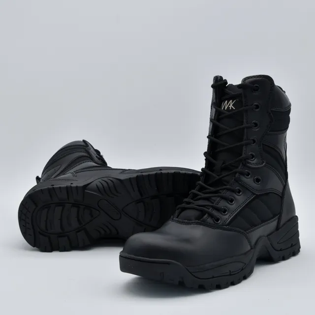 MAK Protector 9 Side Zip Stivale Tattico Nero Pelle