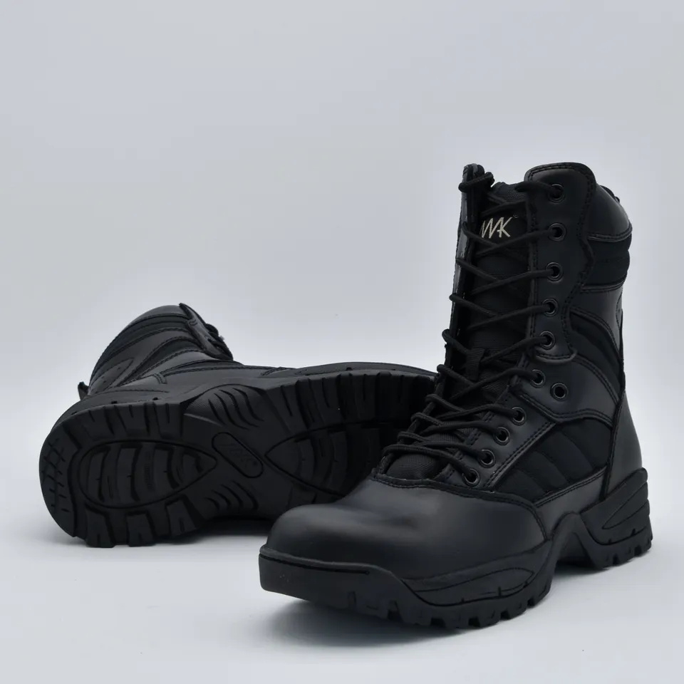MAK Protector 9 Side Zip Stivale Tattico Nero Pelle