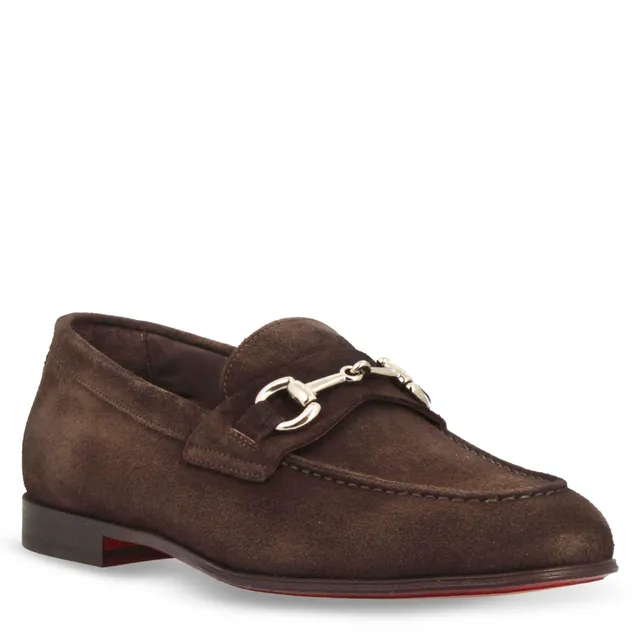 Leonardo Shoes Palatino C Mocassino Camoscio Marrone