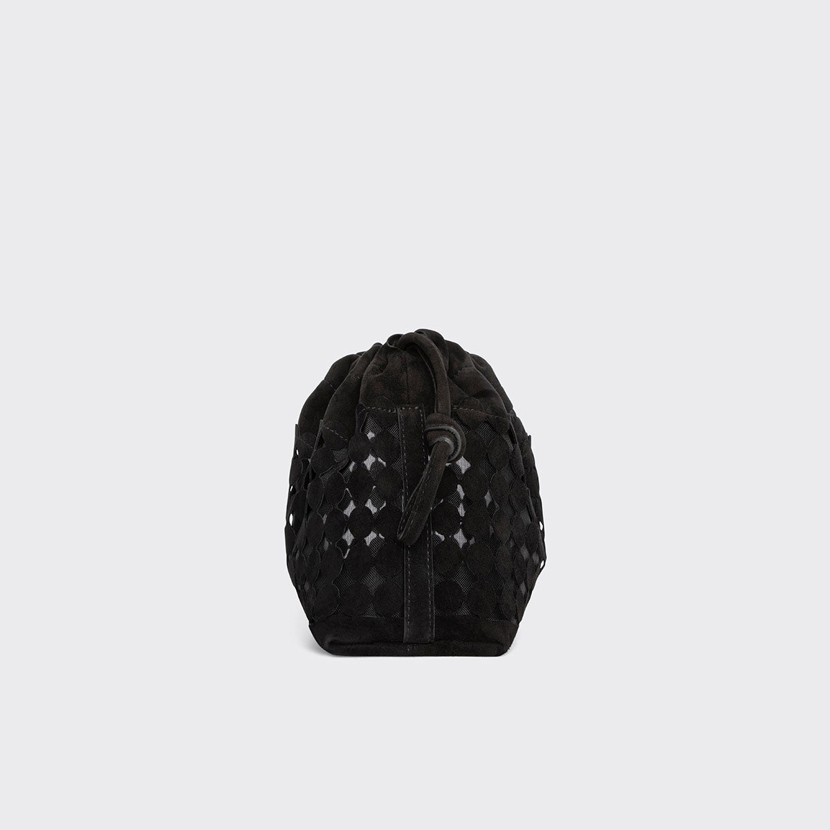 Pierre Hardy Twin Clutch Bulles borsa tracolla nera camoscio