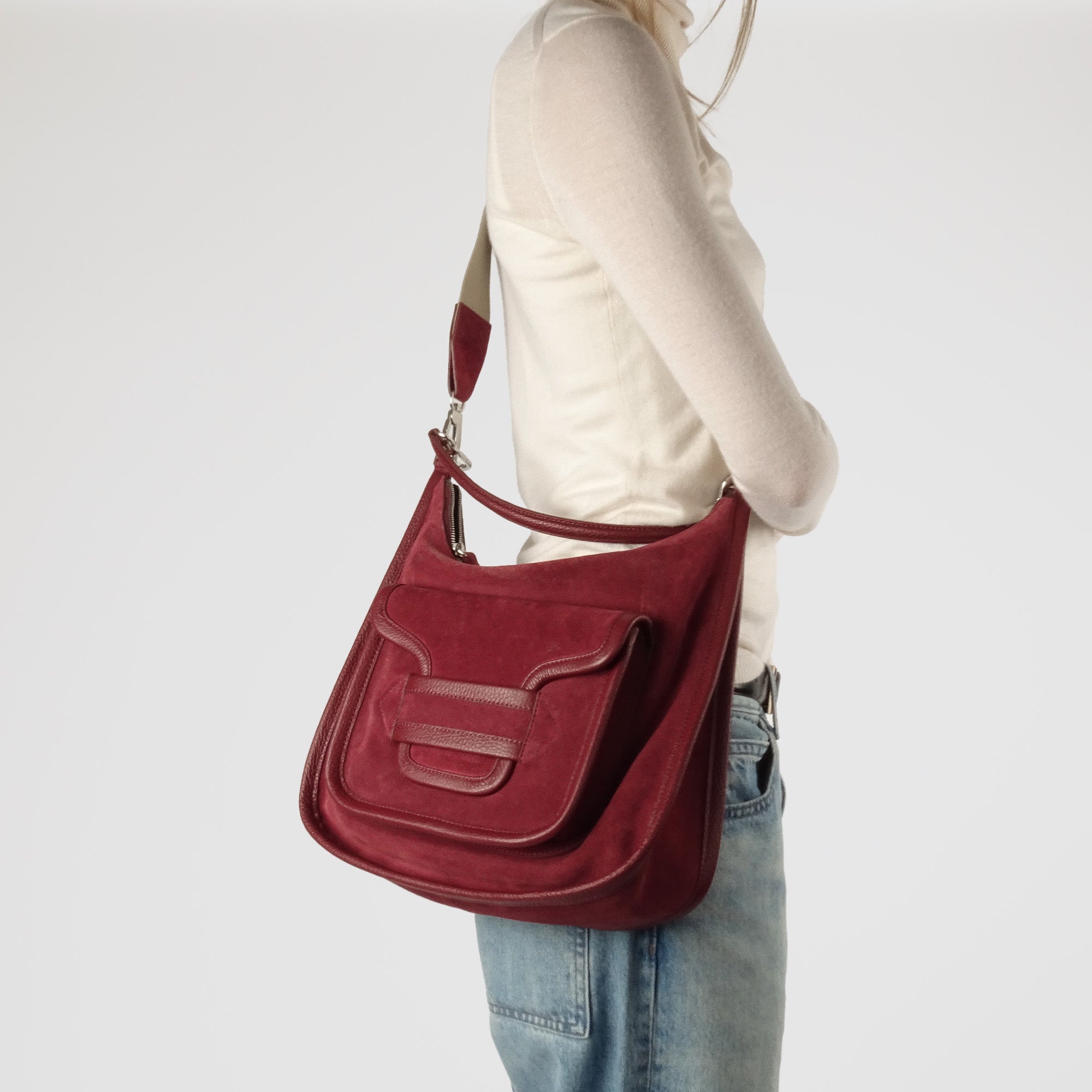 Pierre Hardy Alpha Day borsa maxi bordeaux spalla TU