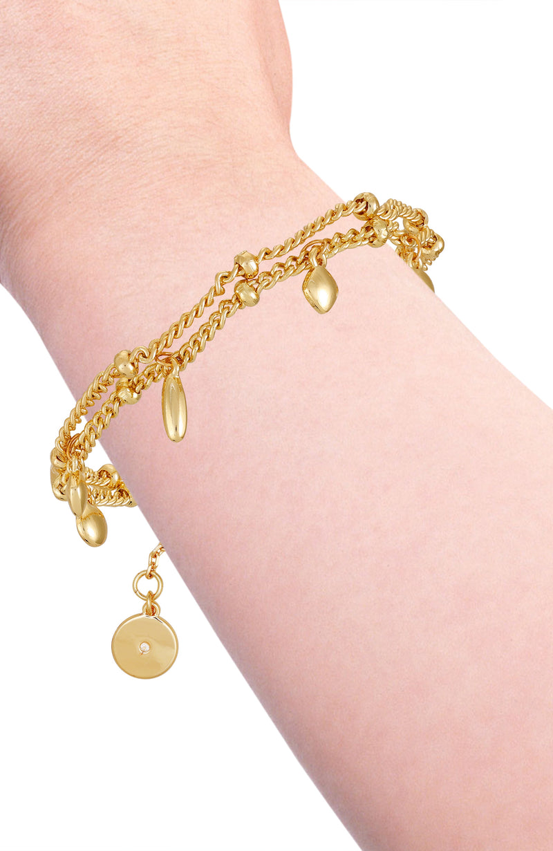 Vince Camuto Goldtone Multi bracciale charm oro con ciondoli