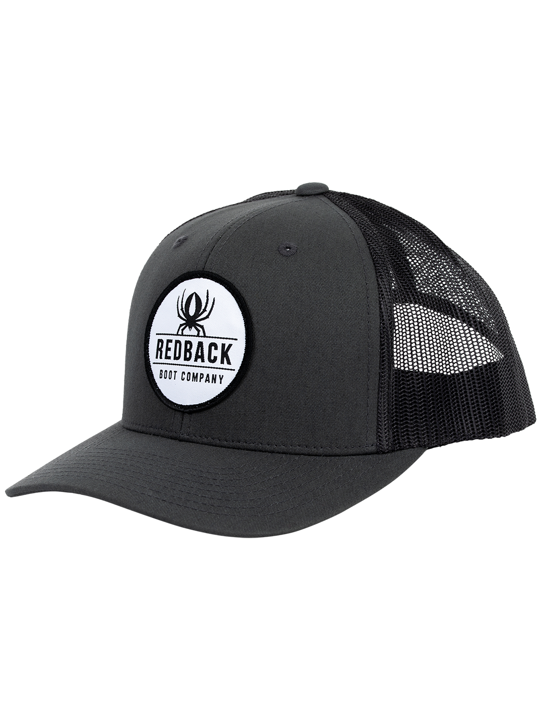 Redback Retro Trucker cappello snapback charcoal regolabile
