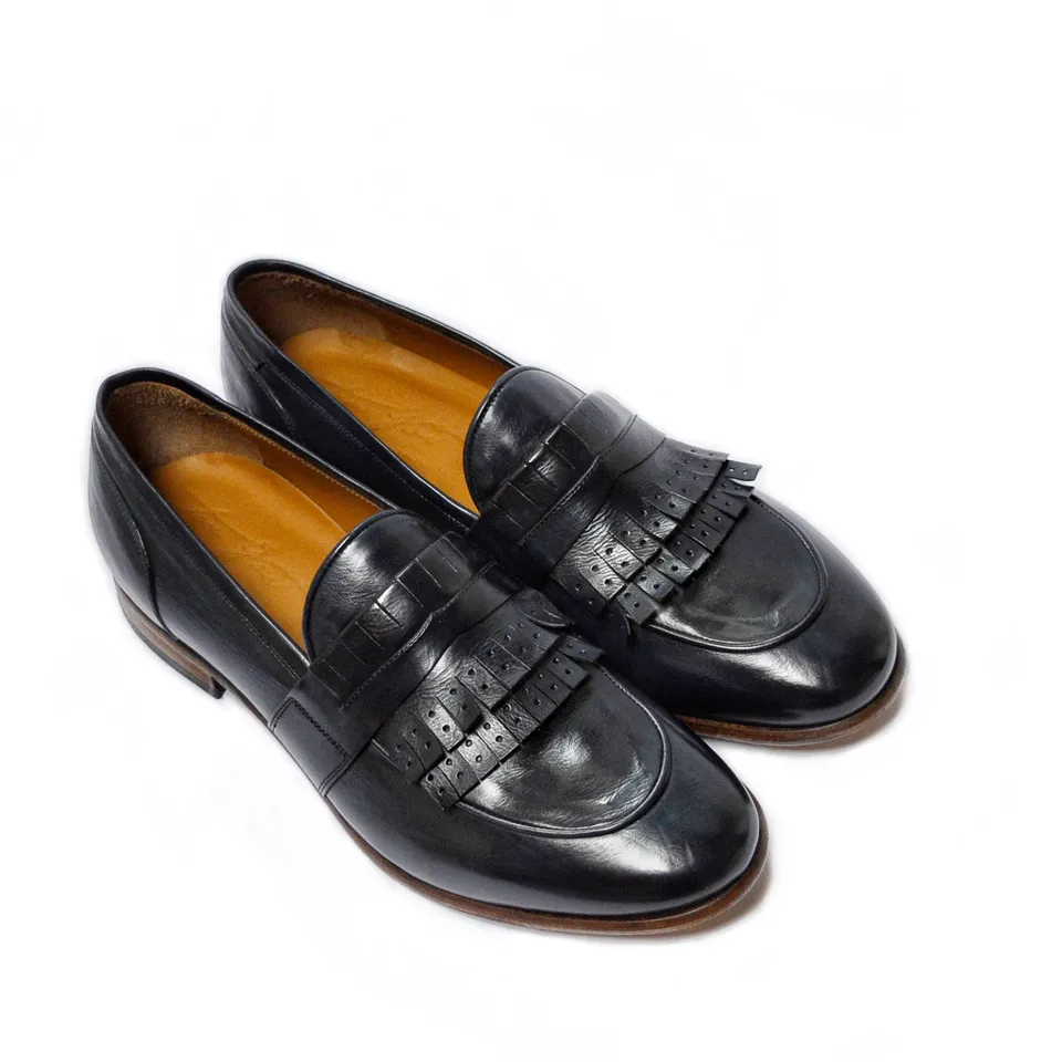 Ton Goût Bari mocassino uomo pelle nera taglia 45