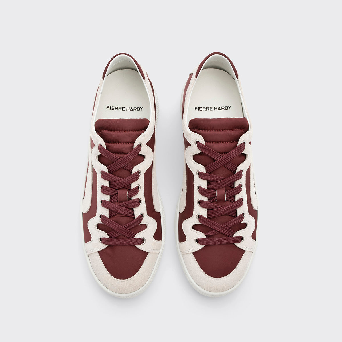Pierre Hardy Alpha Sneakers Uomo Pelle Bordeaux