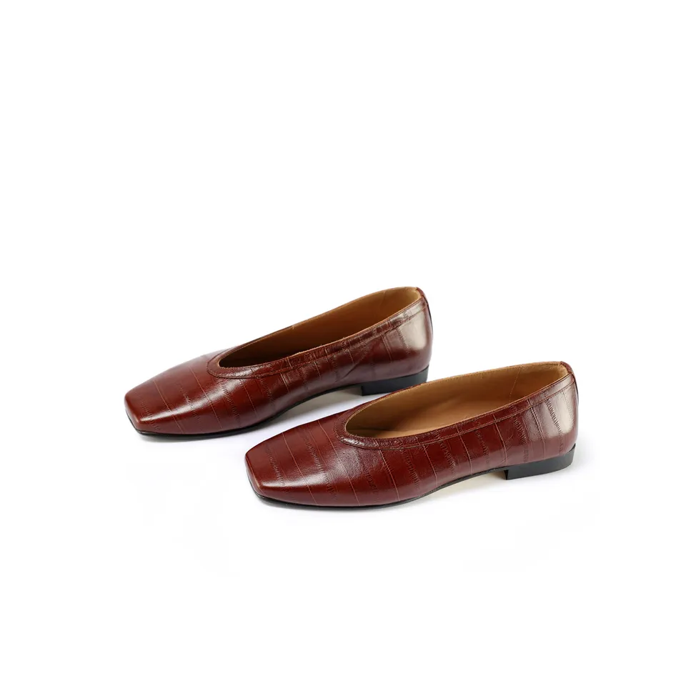 Ton Goût Sognia F/W 26 ballerine donna cuoio anguilla