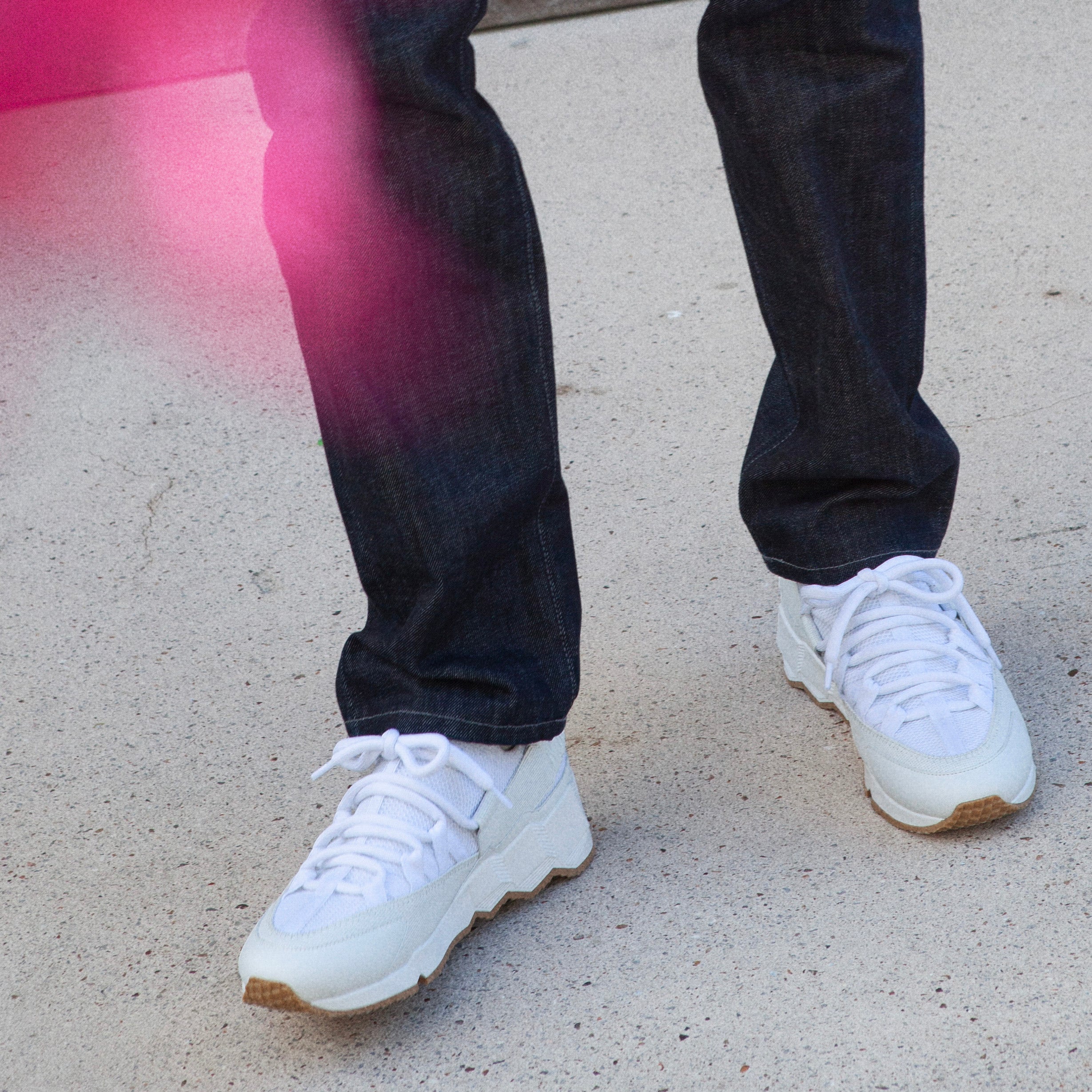 Pierre Hardy Trek Comet sneakers uomo bianche tessuto