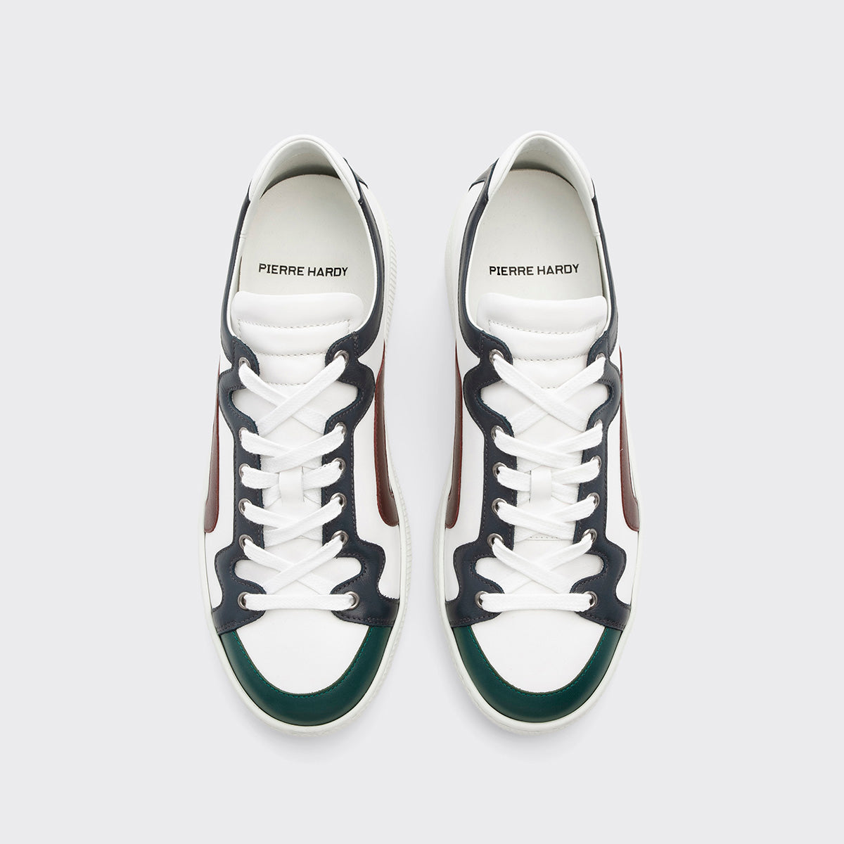 Pierre Hardy Alpha sneakers uomo bianche pelle