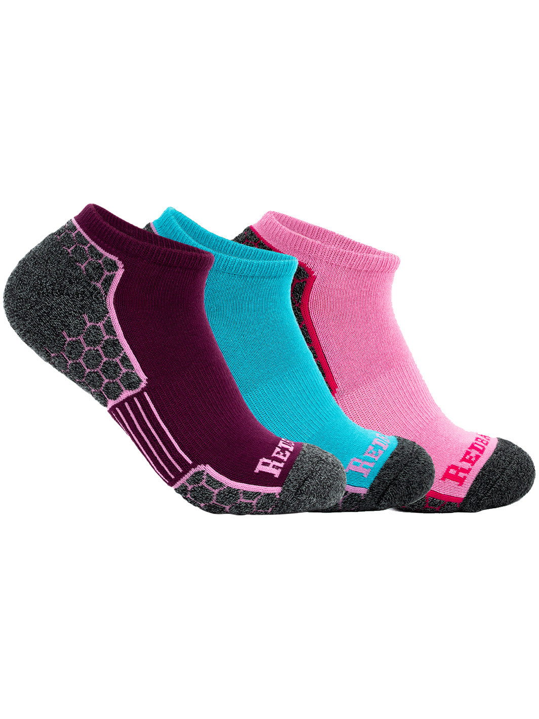 Redback Hex Elite No Show calzini donna rosa