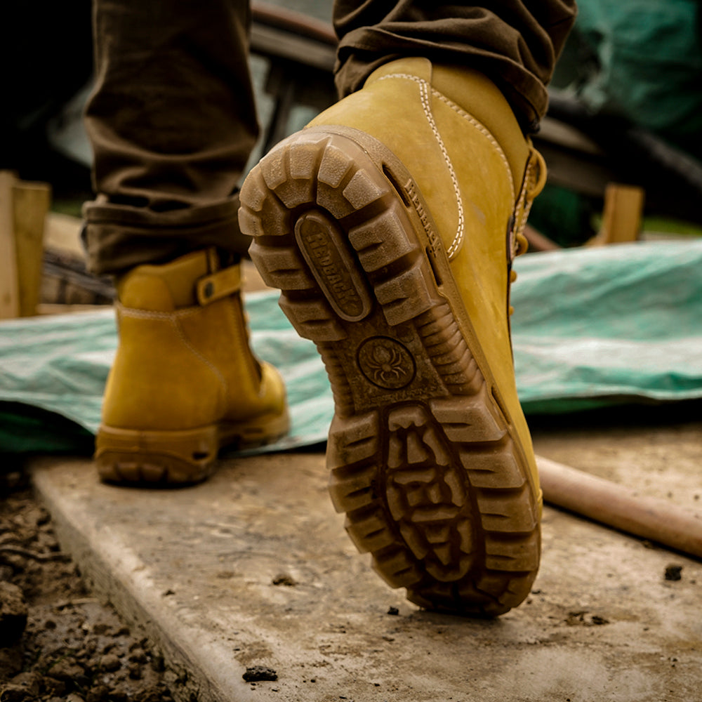 Redback Omaha stivali zip pelle wheat nubuck 6"