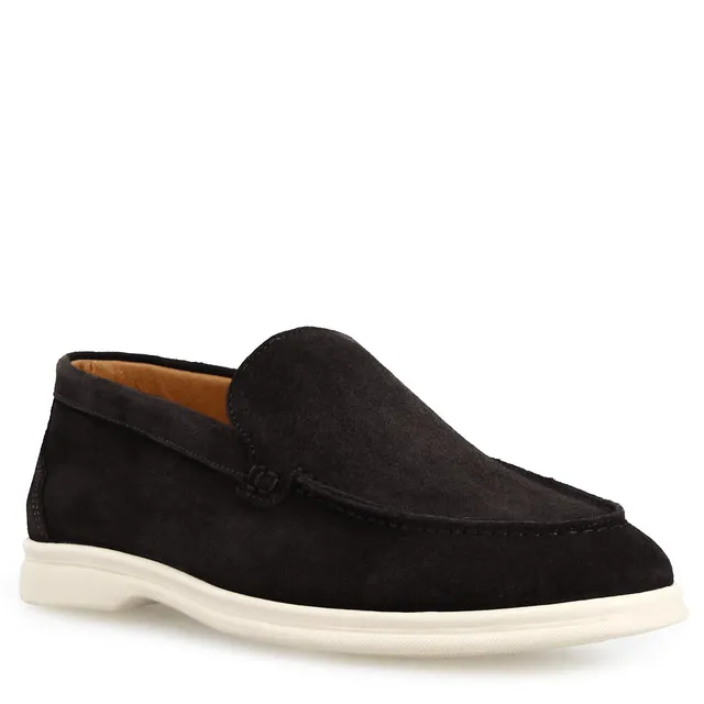 Leonardo Shoes Elite Nero mocassini uomo camoscio nero
