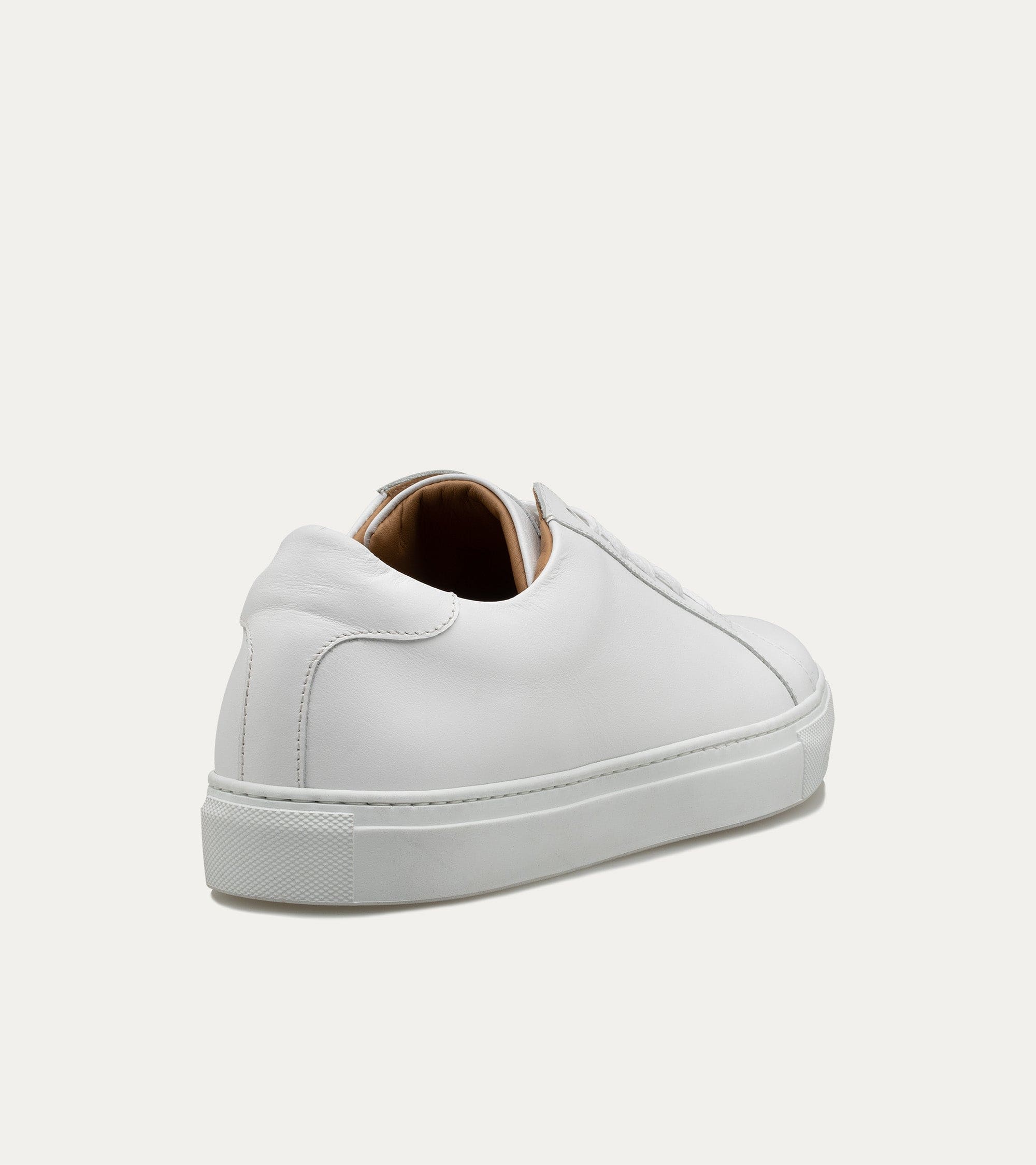 Ace Marks Duke White Sneaker Uomo Pelle Bianca Suola Bianca
