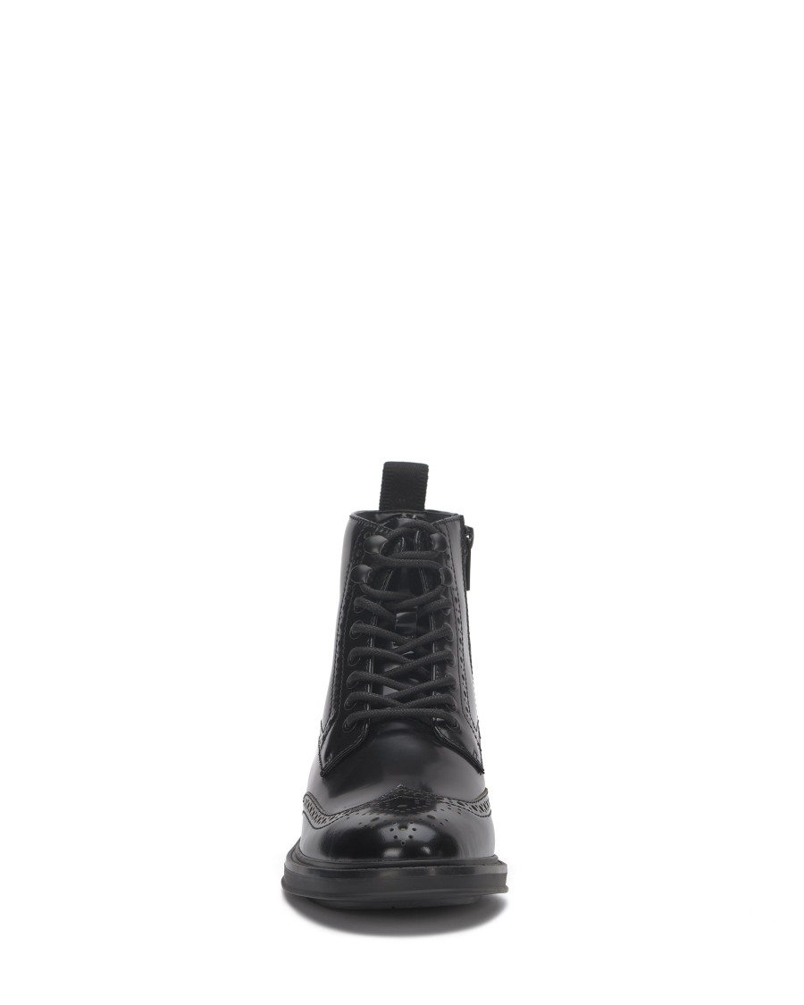 Vince Camuto Jaycob Wingtip stivali uomo vernice