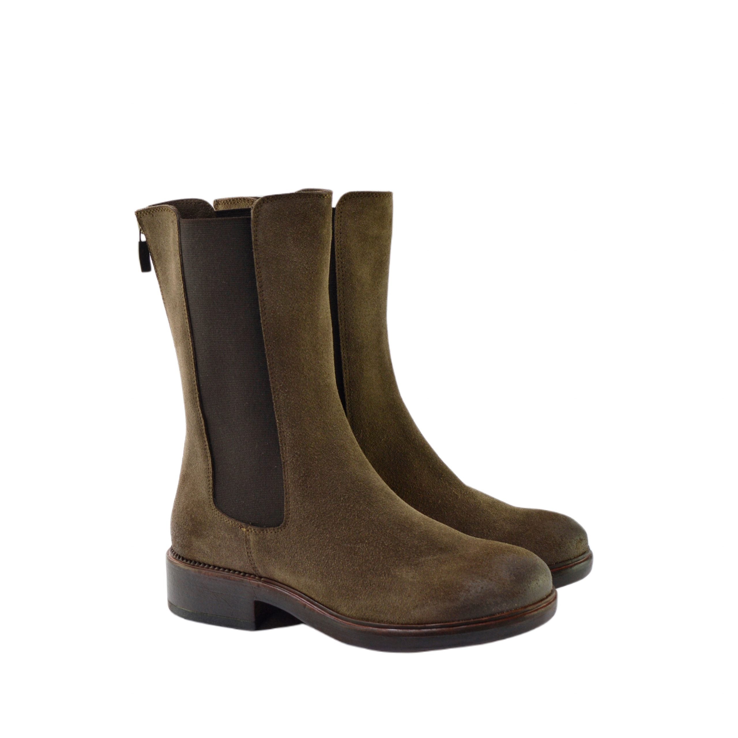 Ton Goût TENDER stivaletto chelsea camoscio coffee