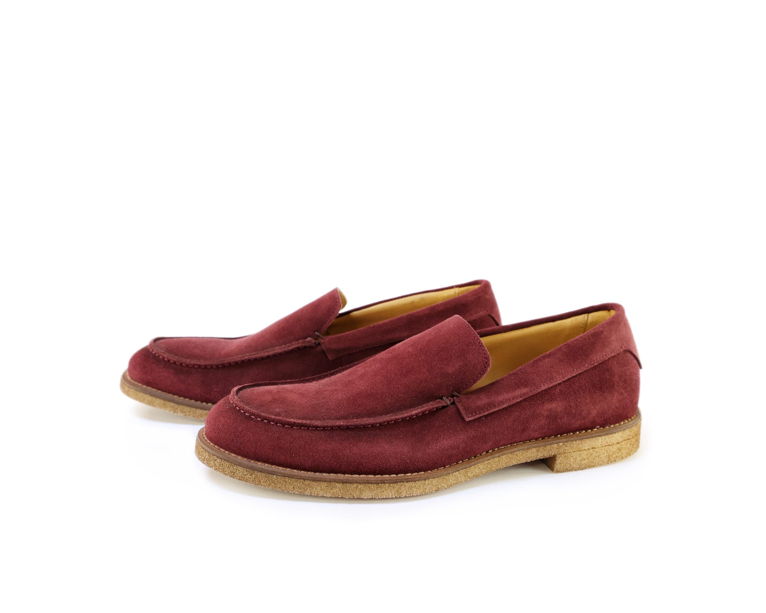 Ton Goût College mocassini uomo camoscio edge leggeri