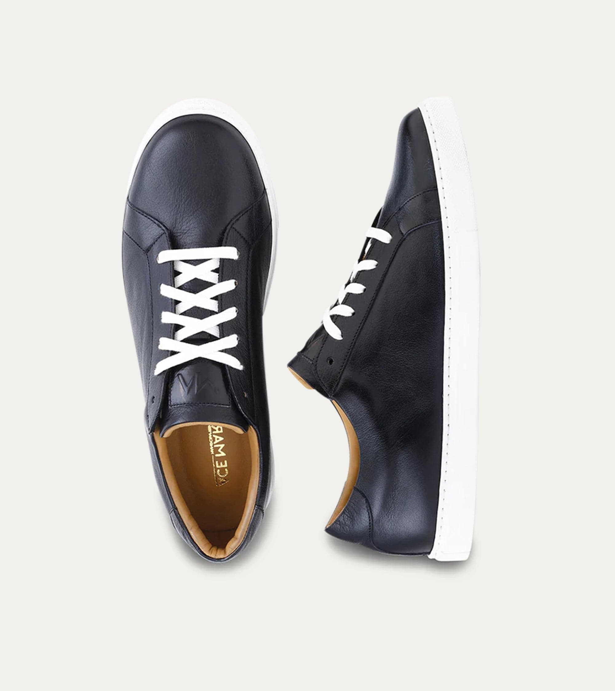 Ace Marks Wayne Black Buffalo Sneakers Uomo Nere Pelle
