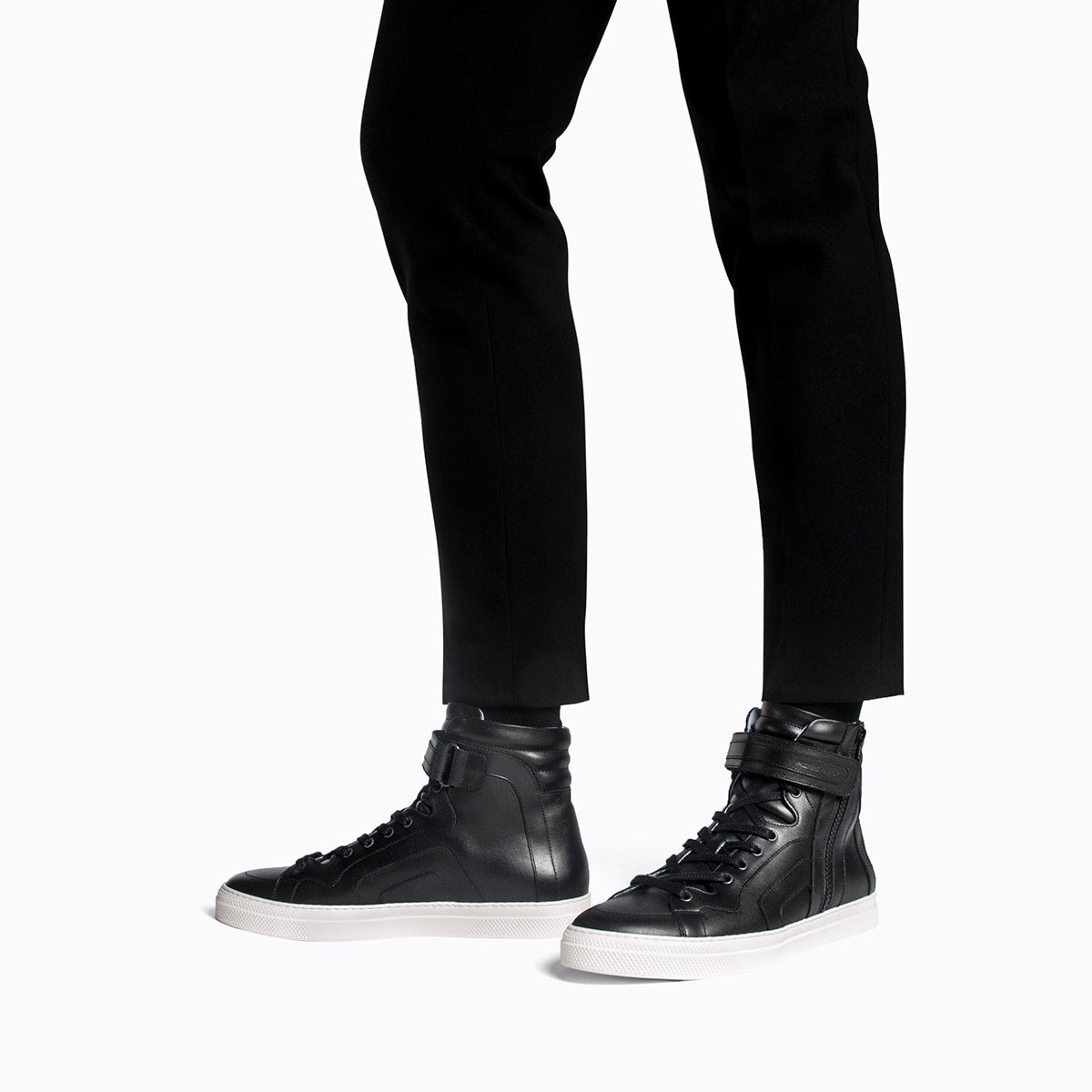 Pierre Hardy 112 sneakers alte uomo nere pelle