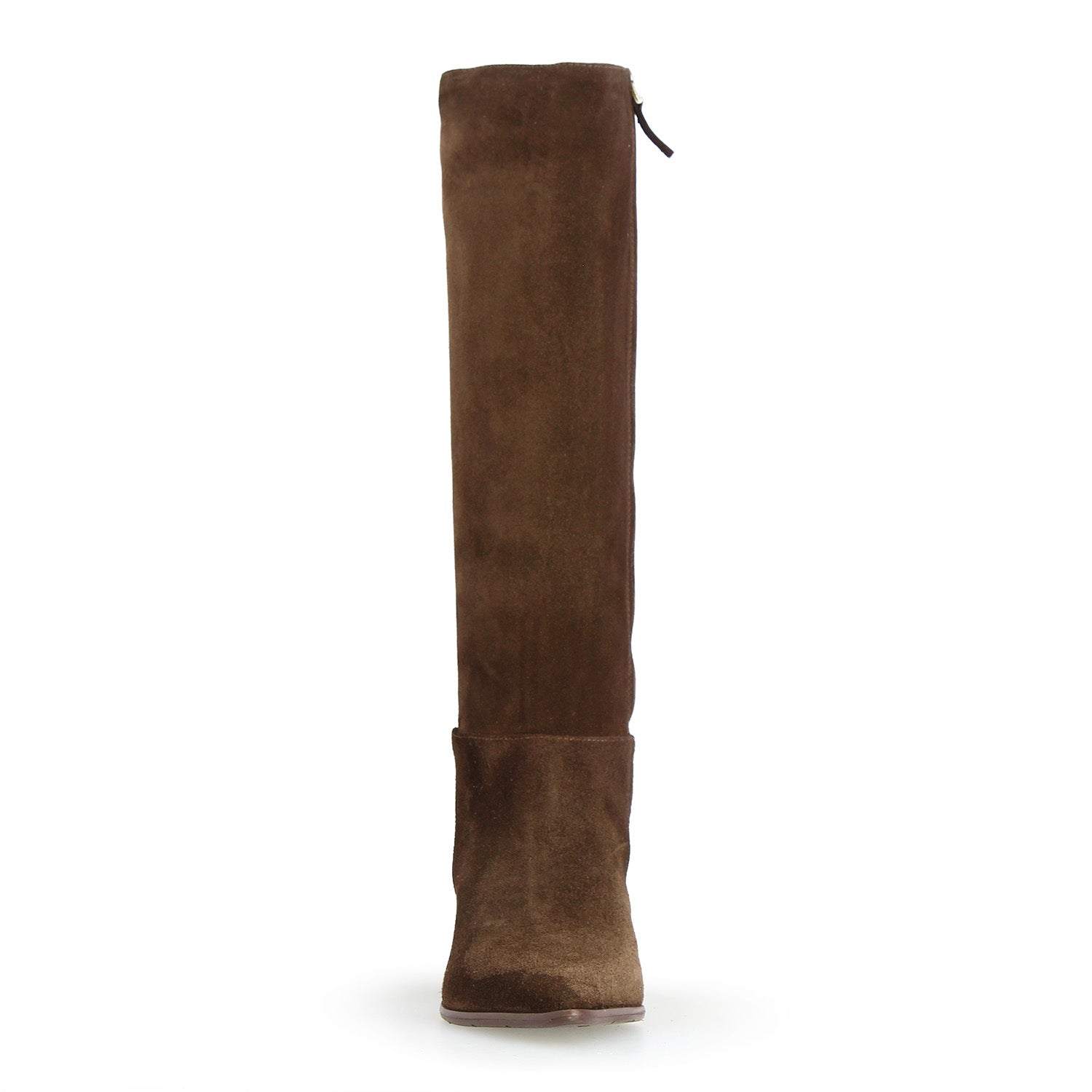 Leonardo Shoes Medicea Stivale Donna Camoscio Marrone Scuro