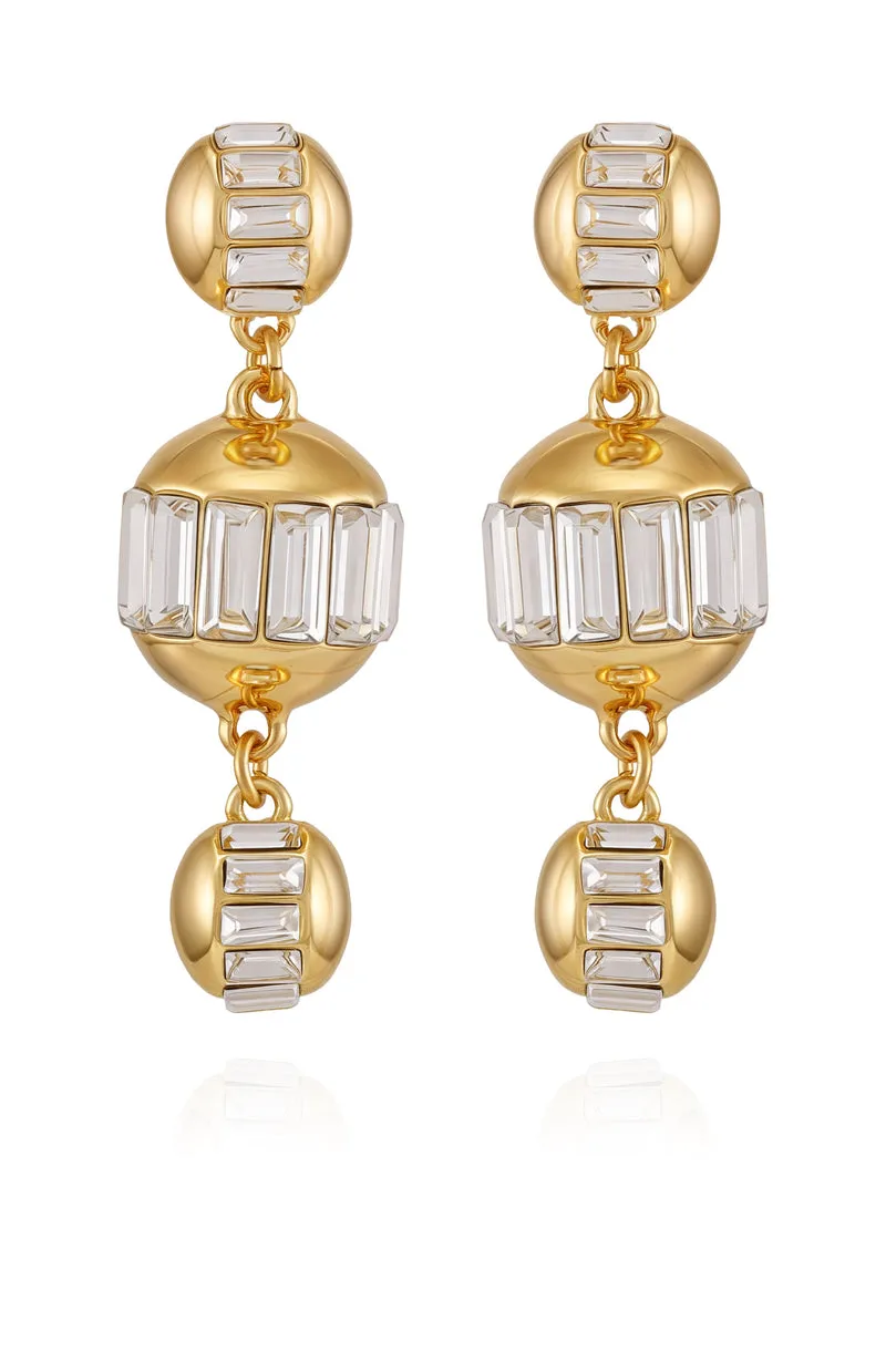 Vince Camuto orecchini oro sfera donna cristalli