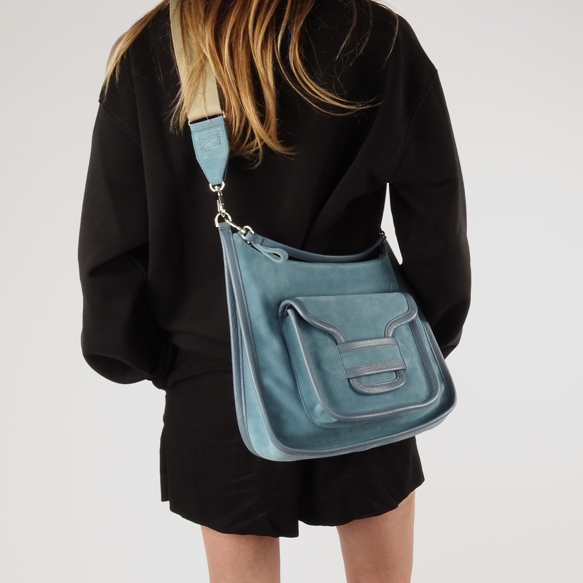 Pierre Hardy Alpha Day AHV8 maxi borsa blu TU spalla