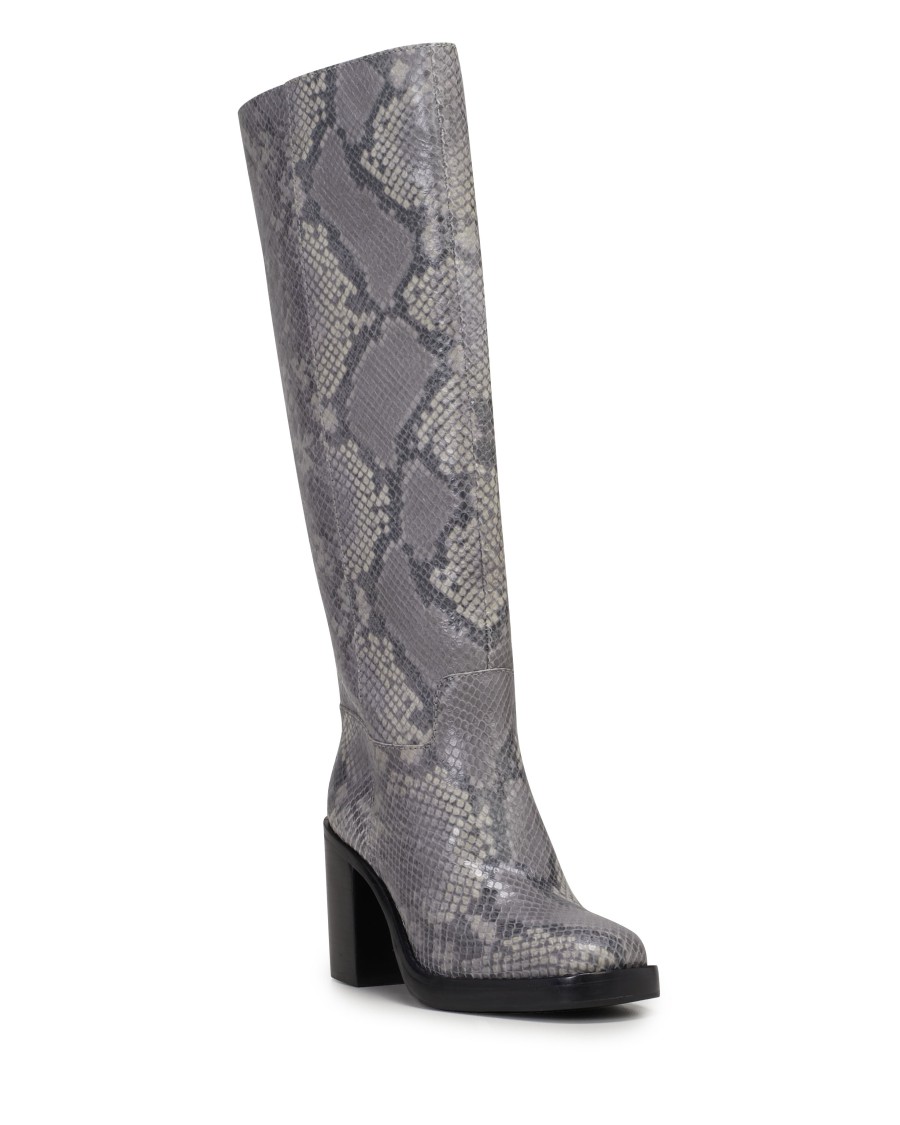Vince Camuto Boots Stivale Gibi Tacco Blocco Punta Tonda