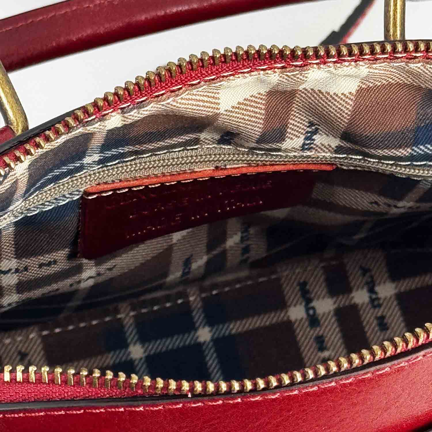 Leonardo Shoes Zaira borsa donna pelle rossa 26 cm