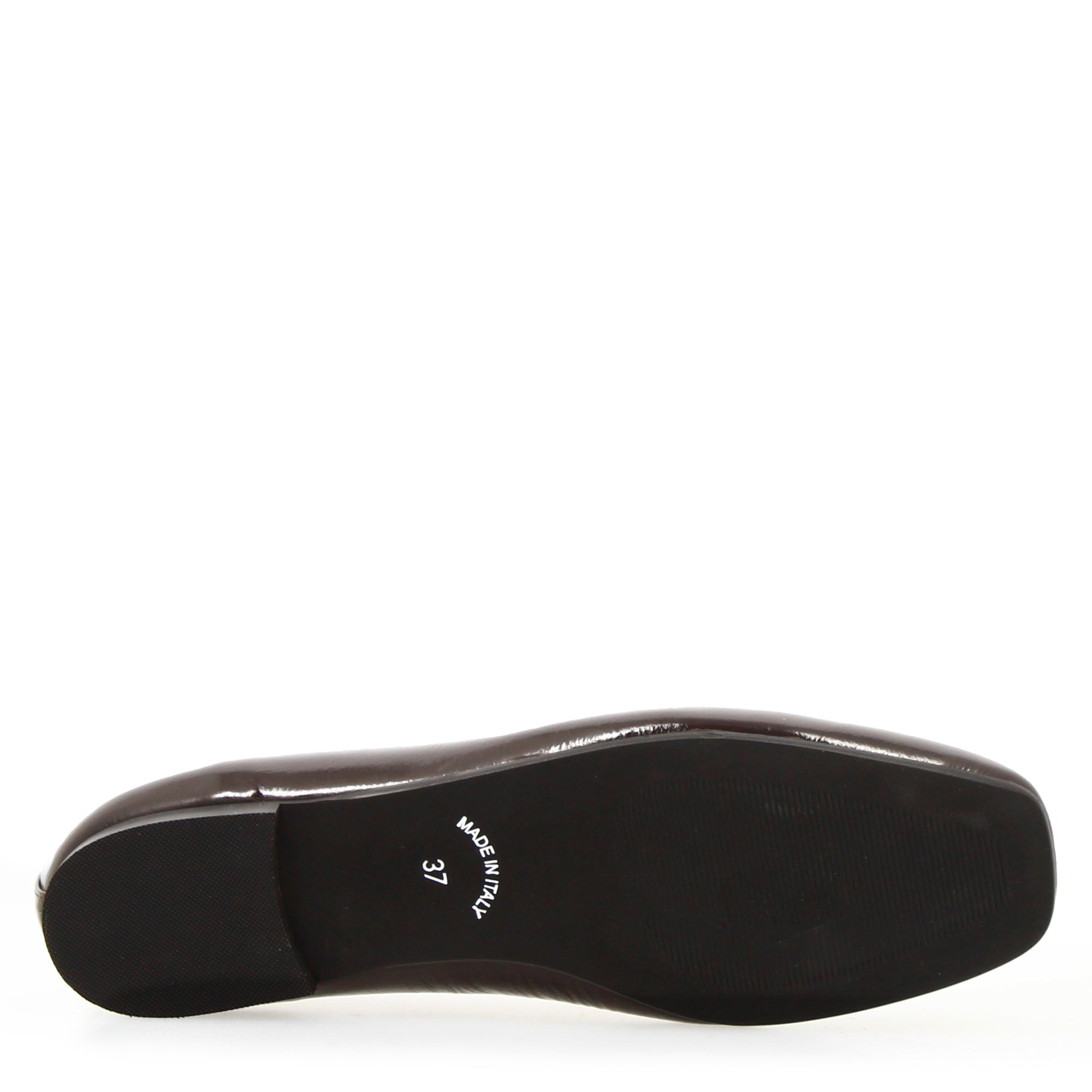 Leonardo Shoes Venere Ballerine Donna Marrone Punta Squadrata
