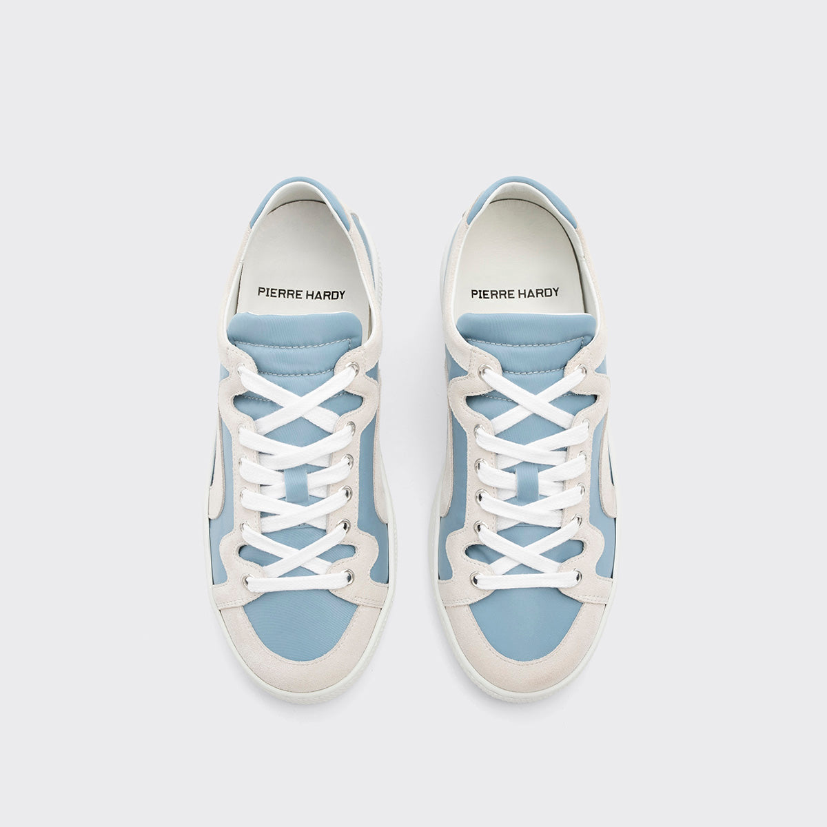 Pierre Hardy Alpha sneakers donna blu pelle 25 mm