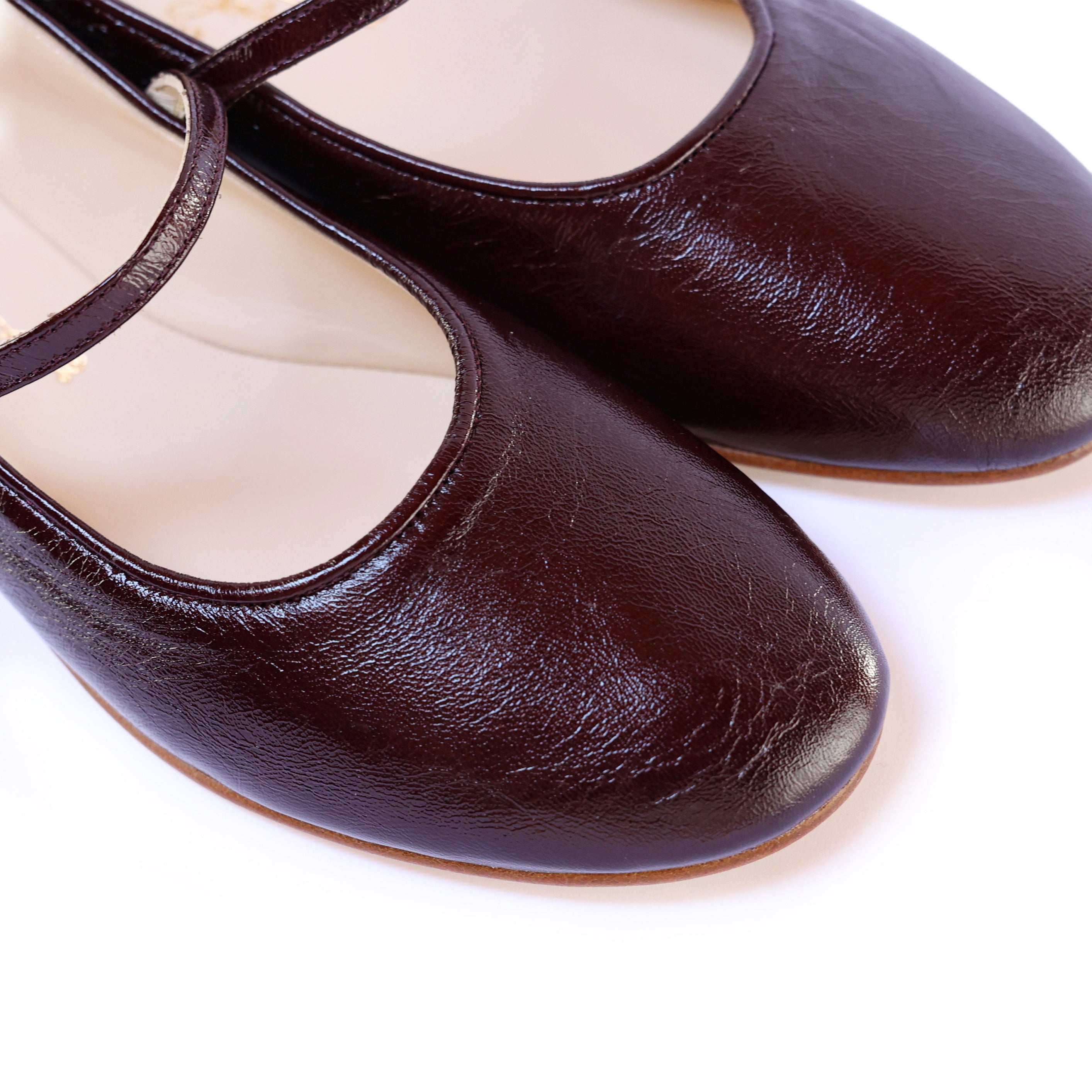 Ton Goût Lisa ballerina donna bordò latex pelle