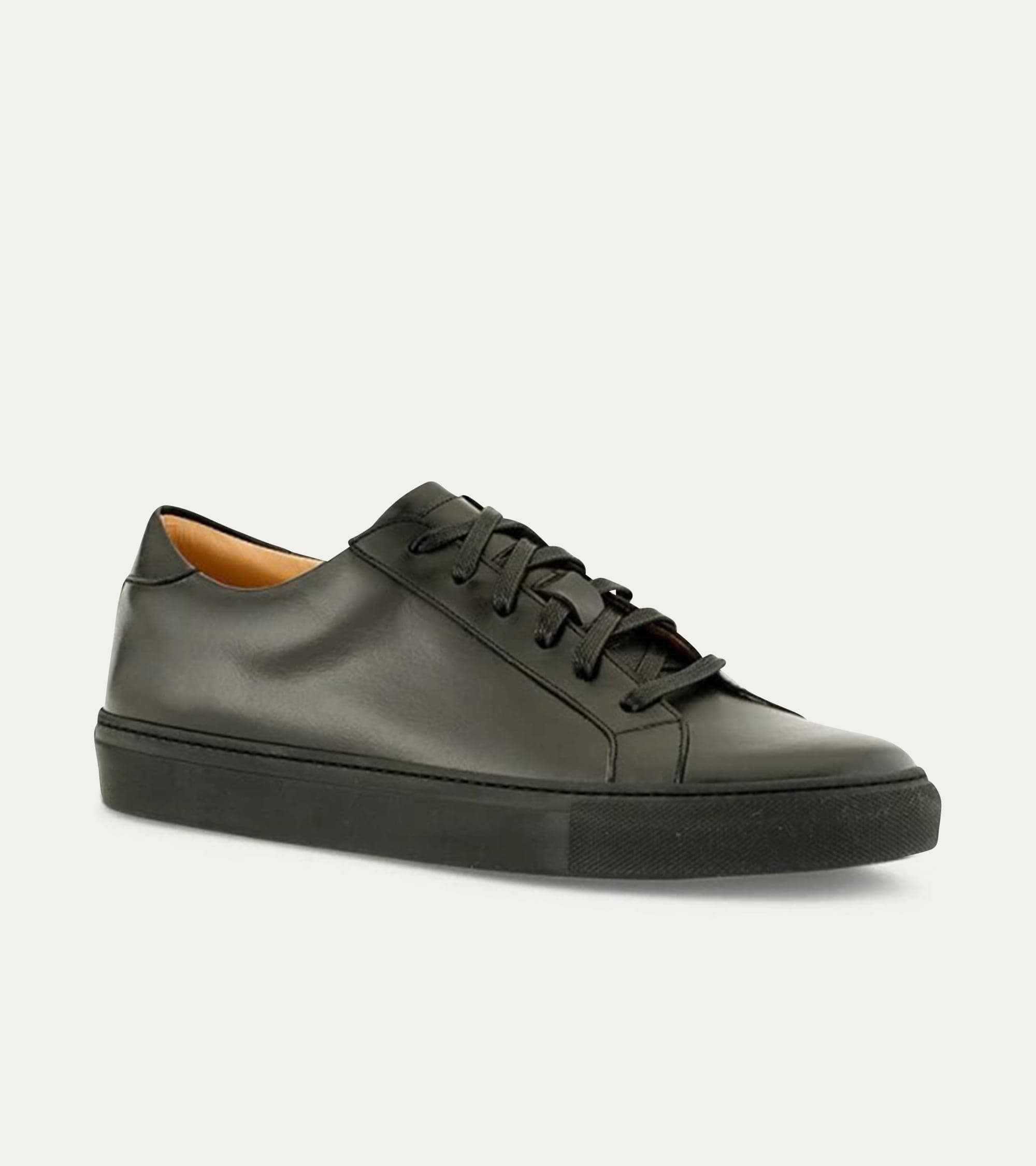 Ace Marks Duke sneakers pelle uomo nere suola nera taglia 9
