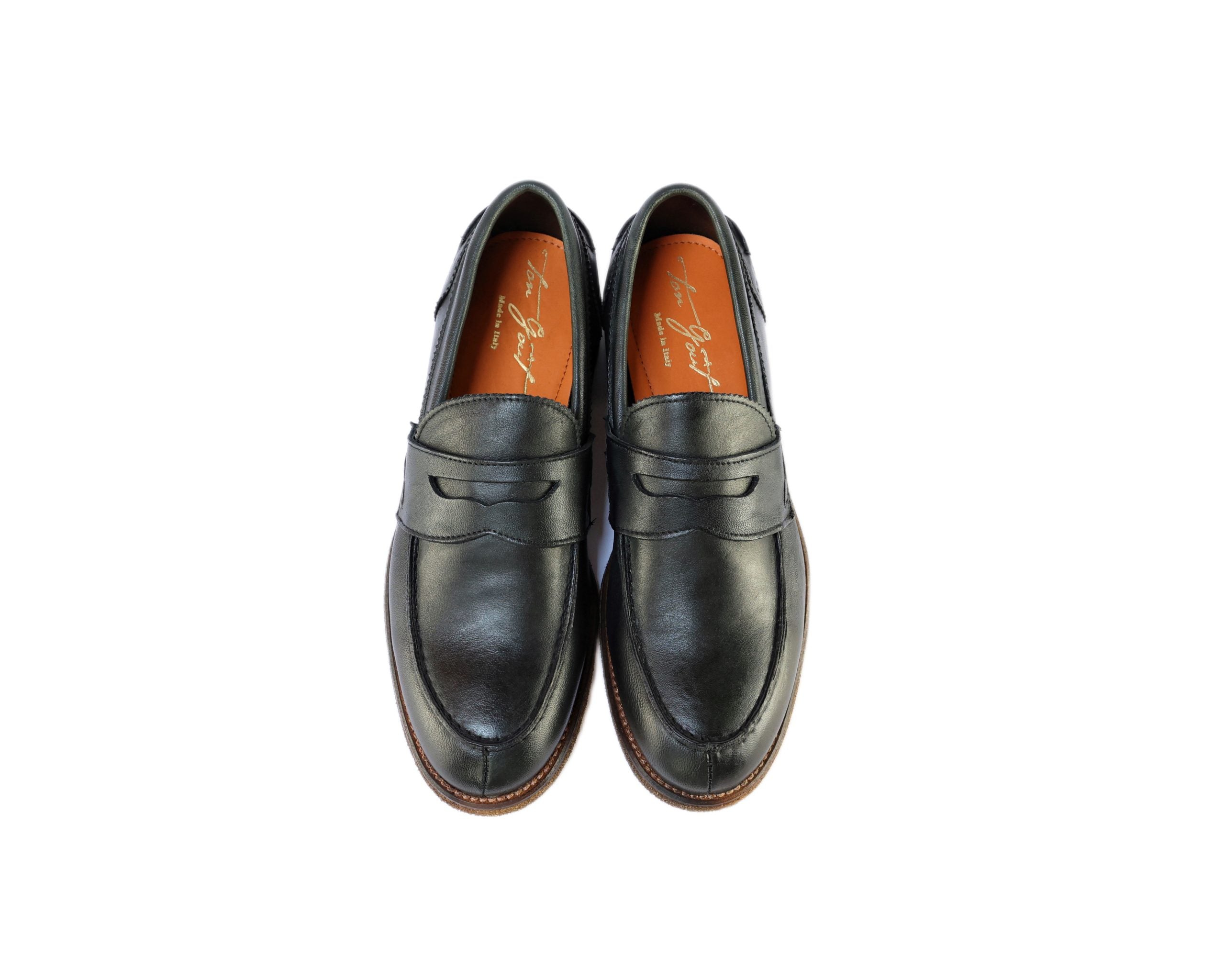 Ton Goût Mocassino Black College mocassini uomo nero nappa