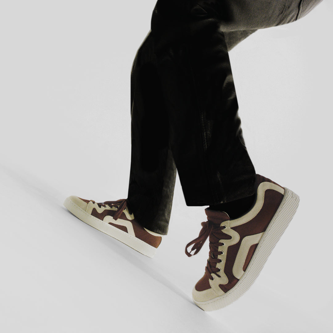 Pierre Hardy Alpha Sneakers Uomo Pelle Bordeaux