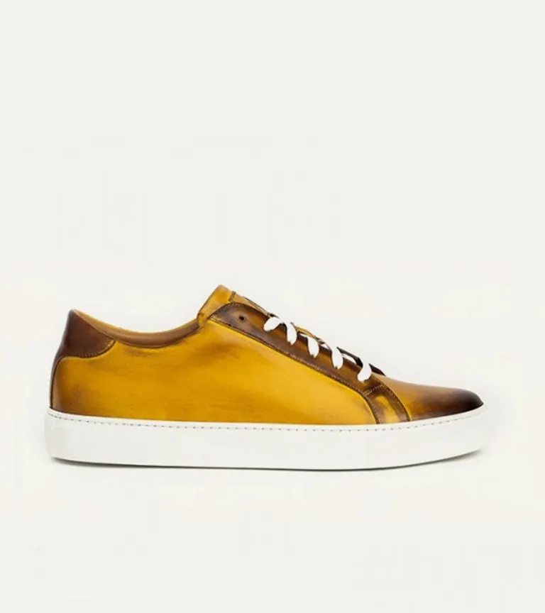 Ace Marks Duke sneakers uomo bourbon nicol pelle