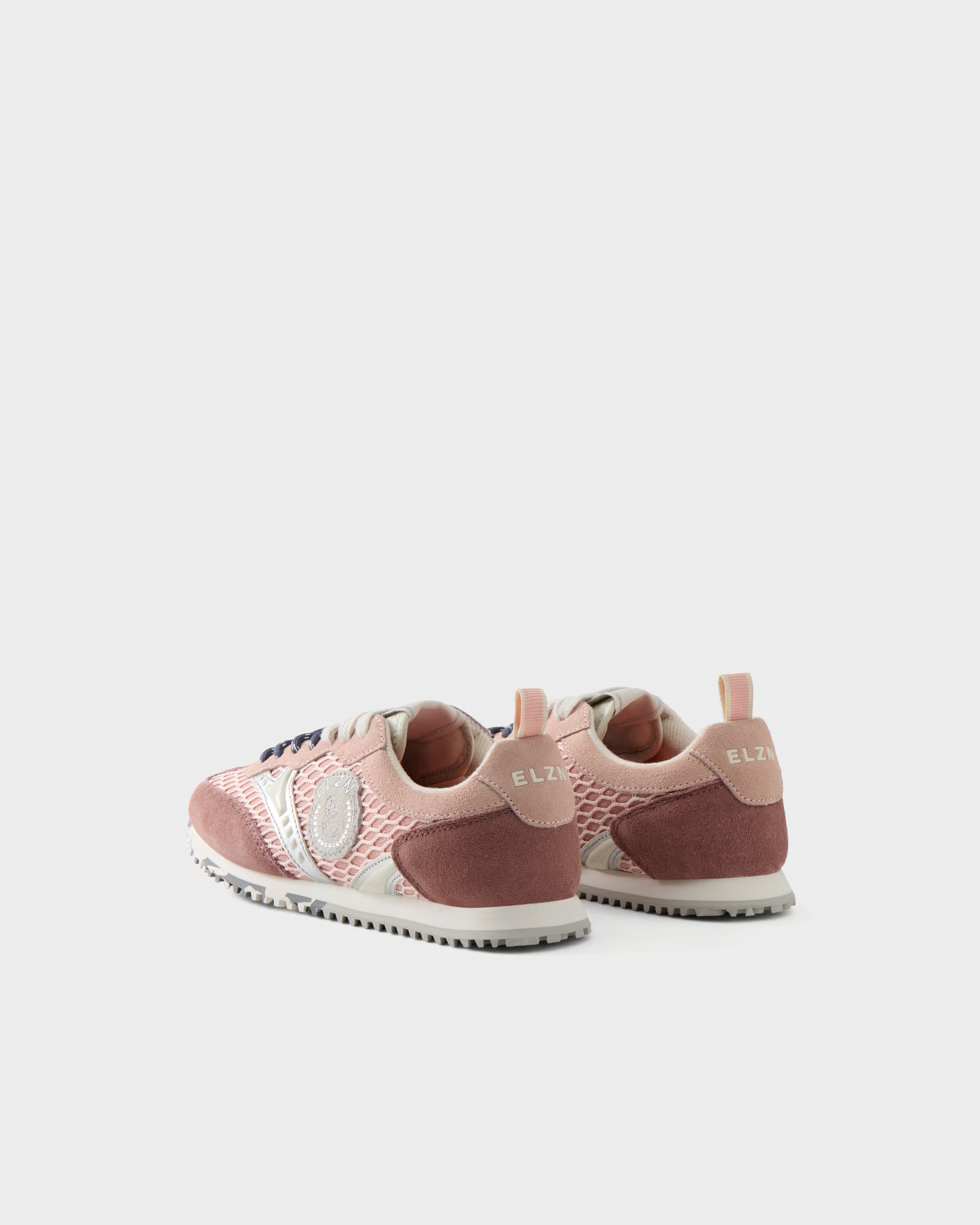 Elvio Zanon Sneakers Running in Suede e Rete Traforata
