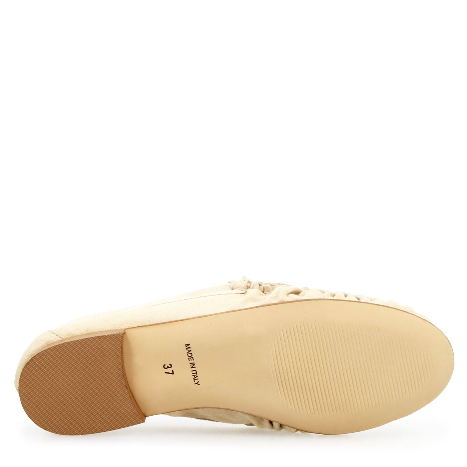 Leonardo Moka Mocassini Donna Camoscio Beige Suola Thunit