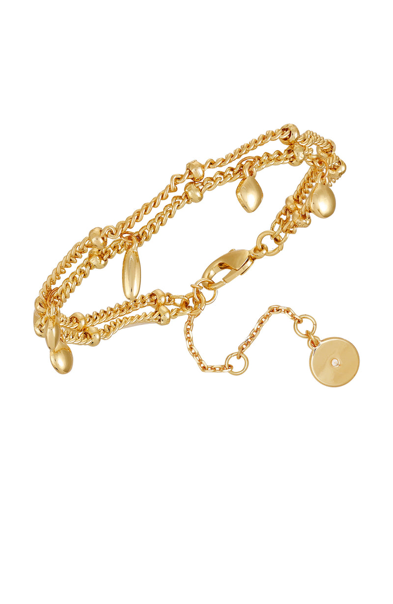 Vince Camuto Goldtone Multi bracciale charm oro con ciondoli