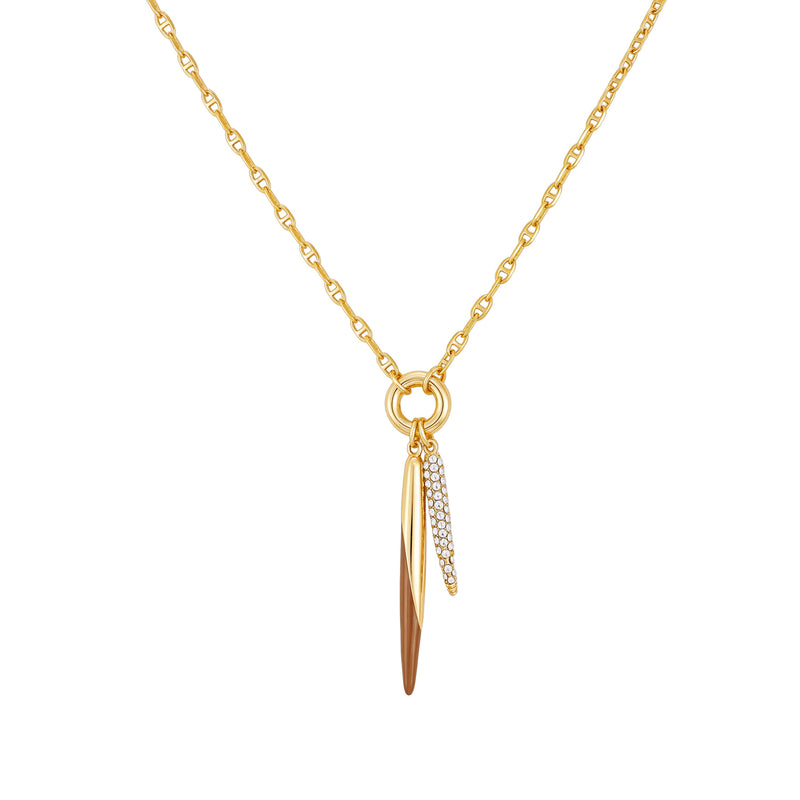 Vince Camuto Doppio Ciondolo Collana oro doppio pendente