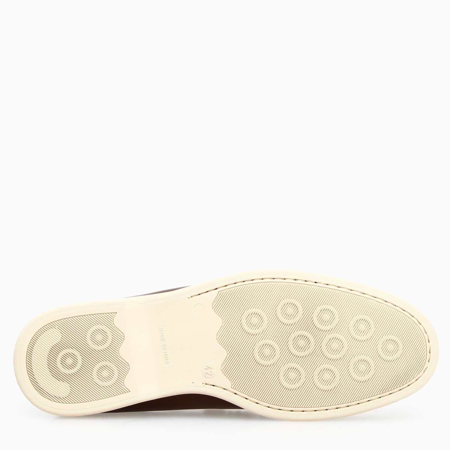 Leonardo Shoes Elite mocassini uomo pelle marrone cuoio