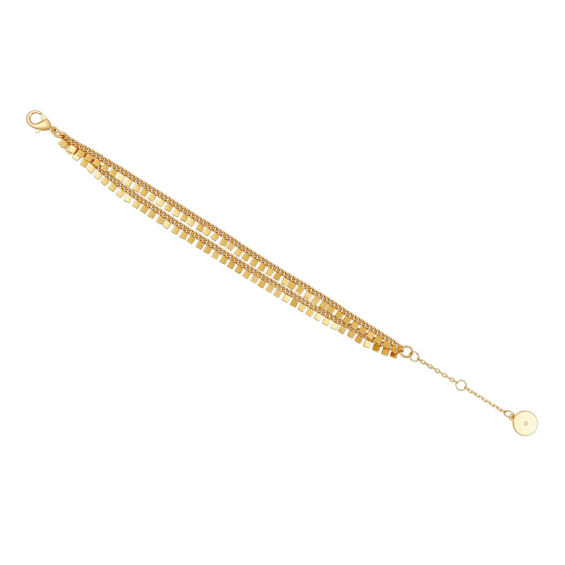 Vince Camuto Tripla Fila bracciale oro catena regolabile